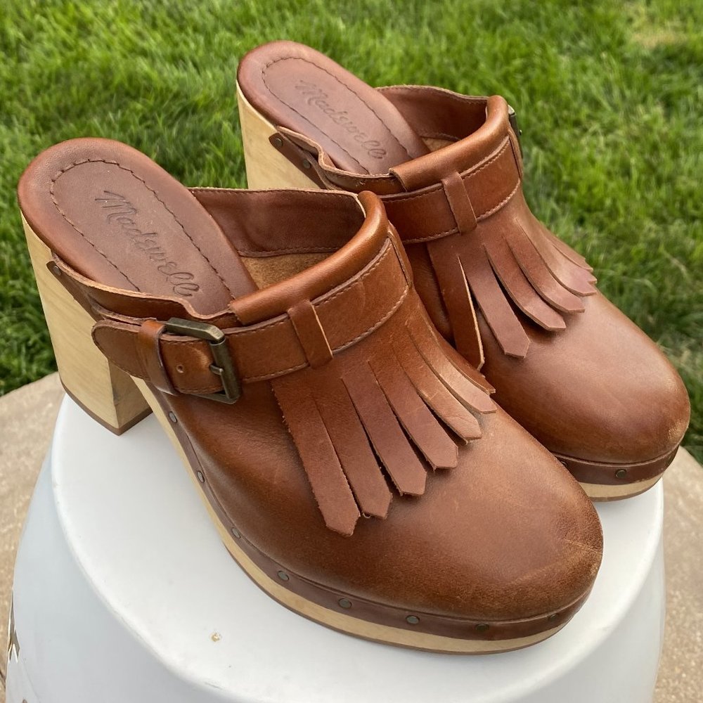 Madewell Leather Shoes - Kiltie Mule Size 7